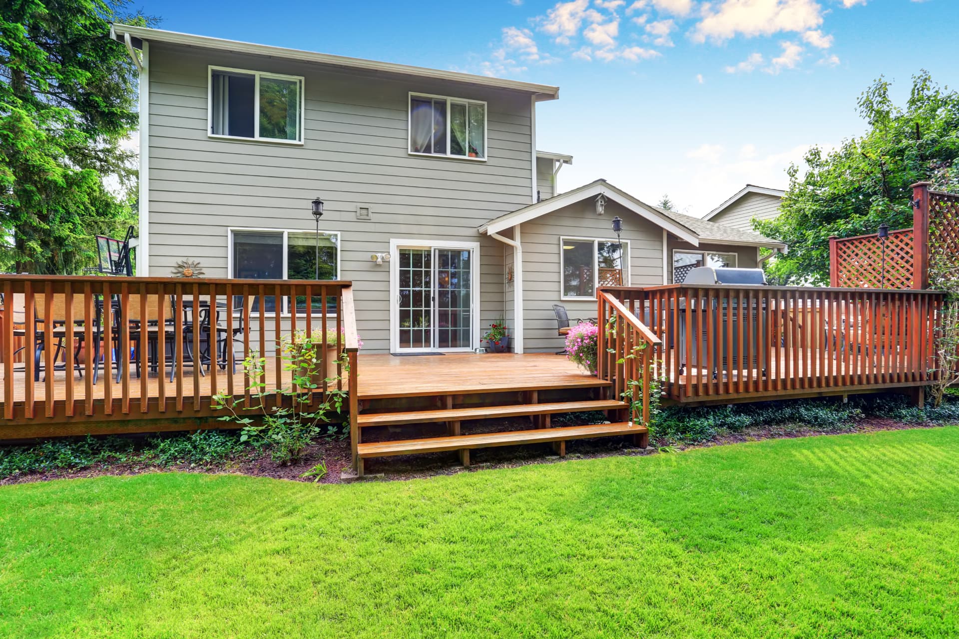 Deck building — illustrative stock photo
